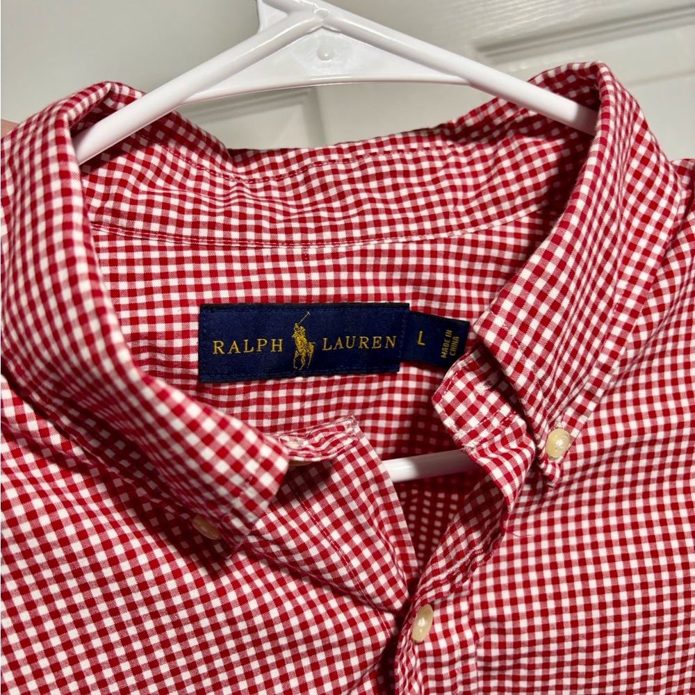 Polo by Ralph Lauren Men's Red Checkered Shirt - Picture 3 of 3